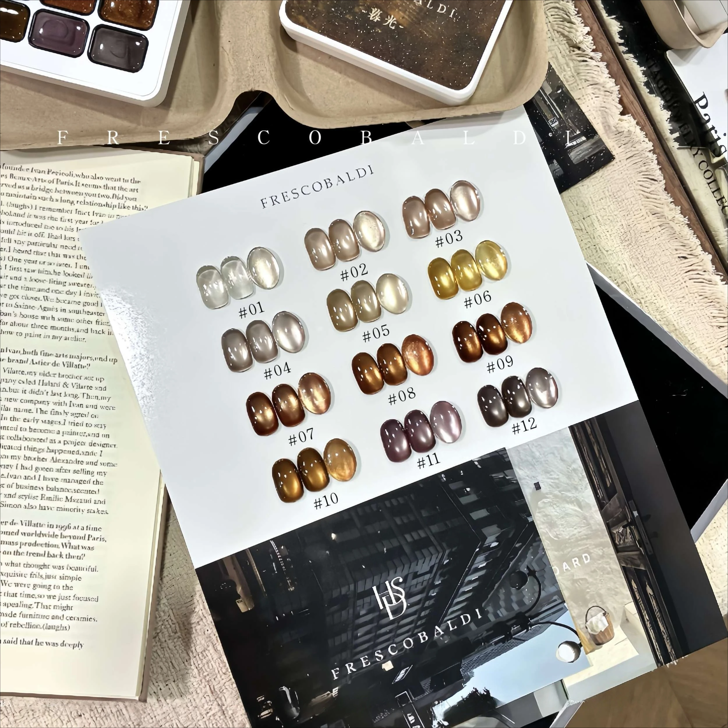 Vernis à ongles magnétique œil de chat, 12 couleurs, 2.5g, perle de verre, en conserve, UV LED, vernis Gel à tremper, laque Gel cristal