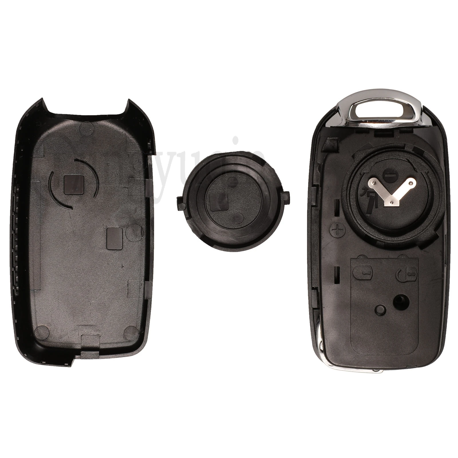 

jingyuqin Folding Remote Car Key Fob Shell Case 3/4 Buttons For Fiat Egea Tipo 500X With Flip Uncut Blade SIP22