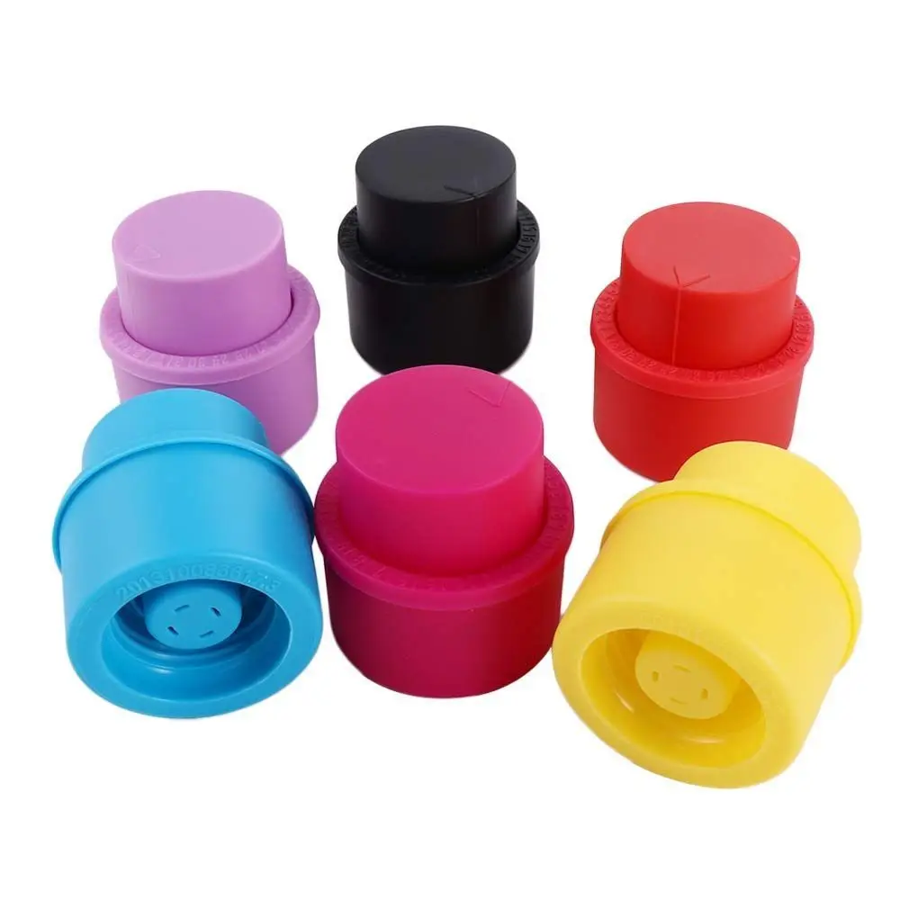 2pcs/Set Inflatable Carbonation Keeper Air Tight Drink Sealer Bottle Stopper Soda Cap Beverage Saver