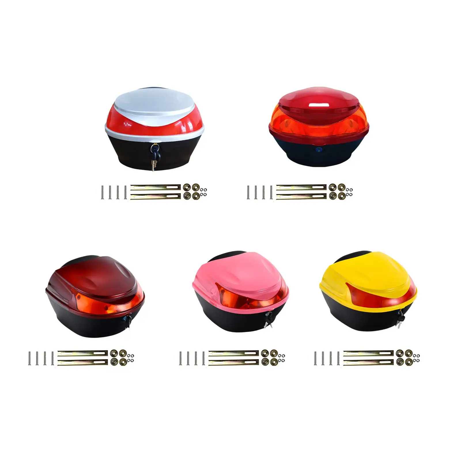Motorcycle Rear Storage Box Motorcycle Top Case Multipurpose Organized Electric