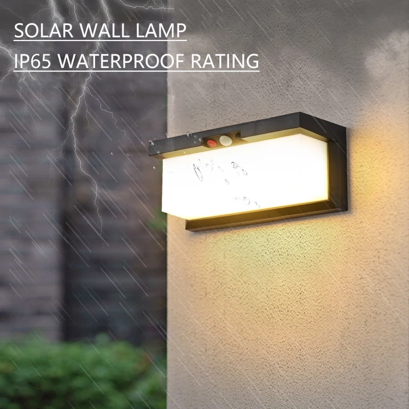 

Outdoor Motion Sensor Solar Light Rechargeable LED Solar Wall Lights Waterproof Emergency Street Garden Porch LED Lightin