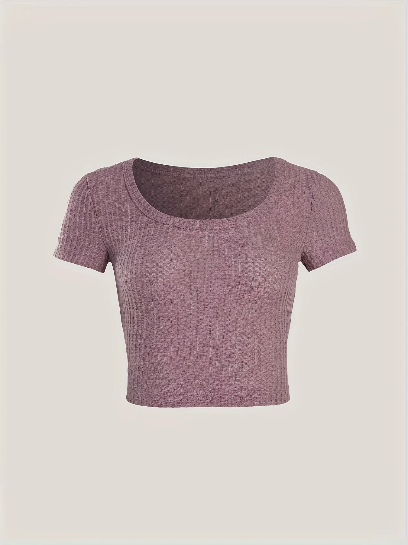 

Summer European and American hot-selling women's solid color versatile casual round neck T-shirt