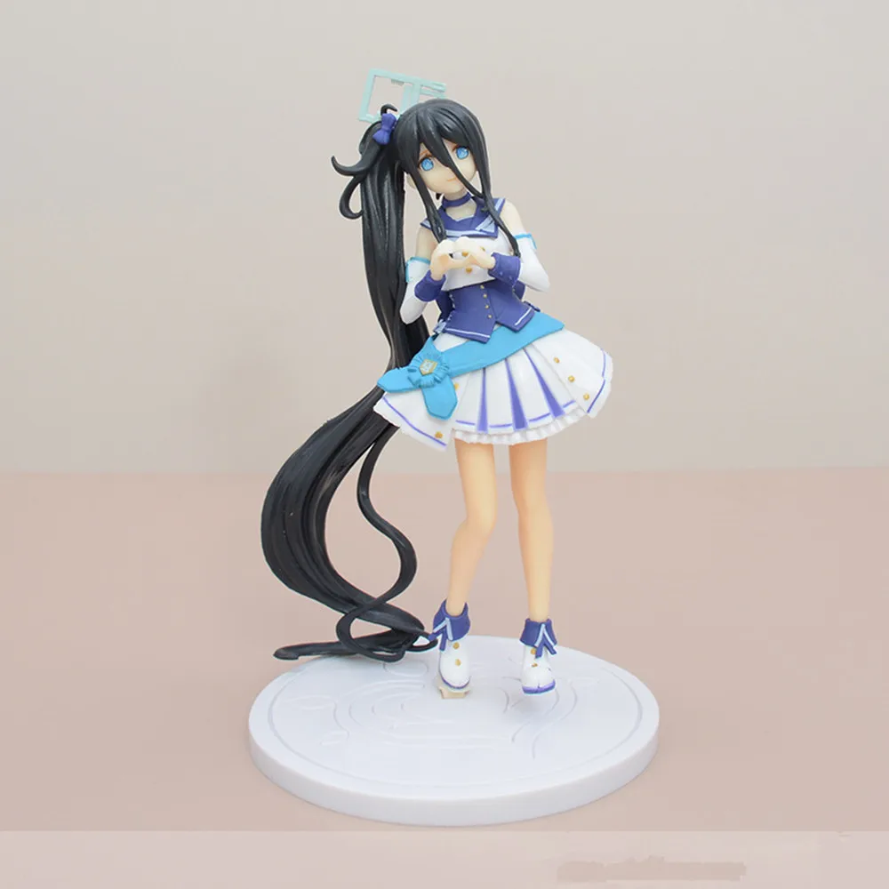 Arquivo azul hayase yuka anime figura tendo arisu brincadeira estatueta de ação menina estátua pvc modelo mesa decoração coleção brinquedo presentes