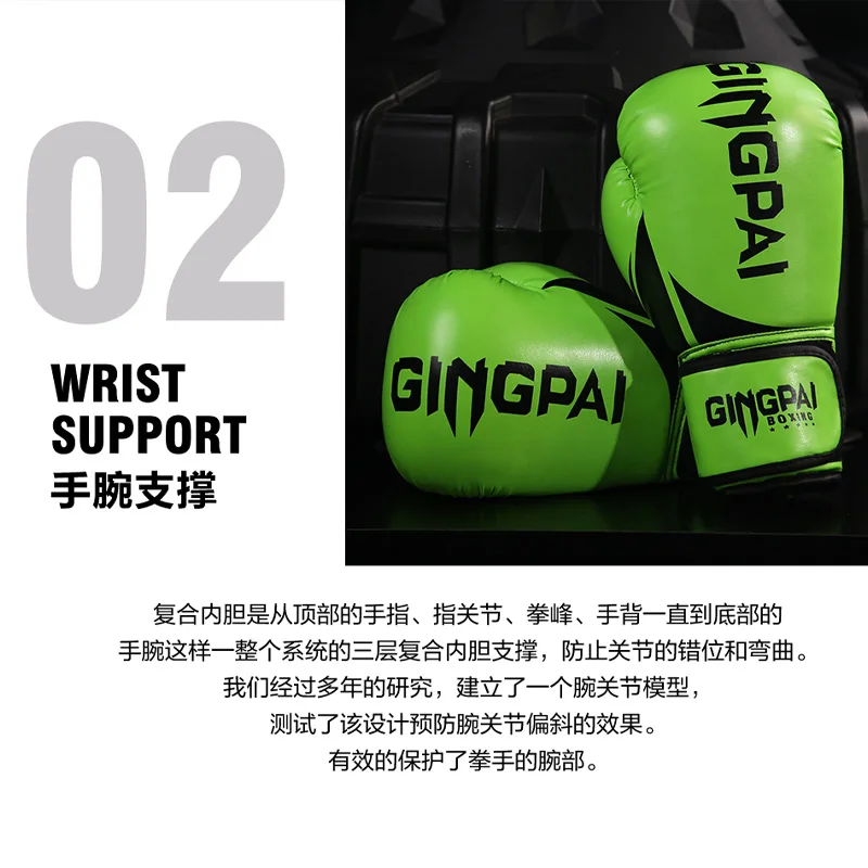 6 8 10 12OZ boks HIGH Quality Adults Women/Men Boxing Gloves Leather MMA Muay Thai Boxe De Luva Mitts Sanda Equipments