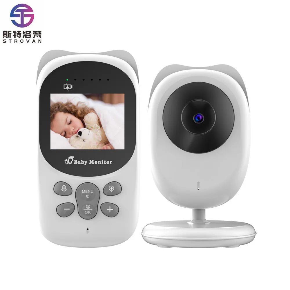 Camera Baby  Night Vision Two-way Sleep  2.4 Inch LCD Display Temperature Detection Video Baby