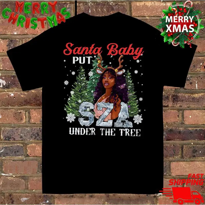 

New Sza Under The Tree Santa Baby Christmas 2024 T Shirt Xmas S 5Xl Lt174