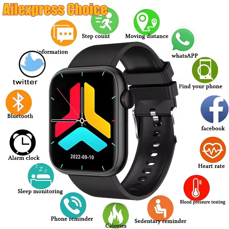 2025 New For Xiaomi Huawei Samsung Apple Men Women Smartwatch 2.01'' Amoled Gps Fitness Tracker Sport Waterproof NFC Smart Watch