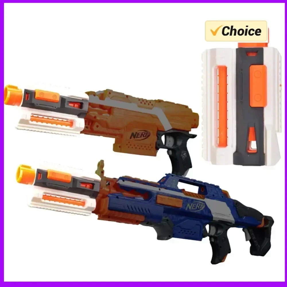 

1PcsModifiedPartFrontTubeDecorationwithUpper and Lower Guide Rail for Toys Gun Elite Series Orange Grey for Toys Gun Toy Gun Mod