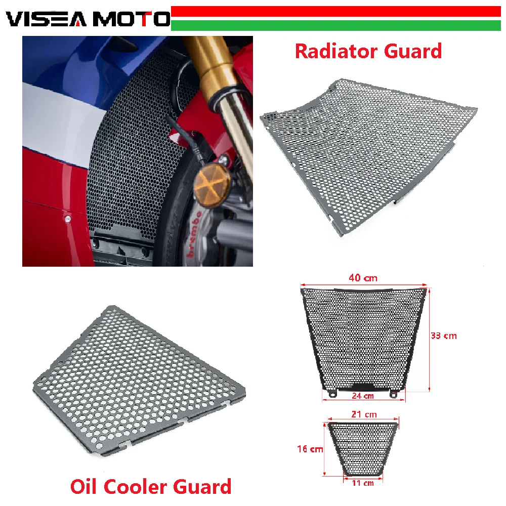 

Fit for Honda CBR1000RR-R Fireblade ABS CBR 1000RR-R SP 2020 2021 2022 2023 Motorcycle Radiator Guard And Oil Cooler Cover Set