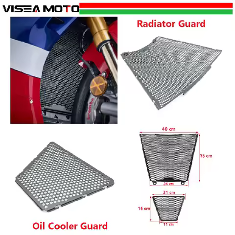 Fit for Honda CBR1000RR-R Fireblade ABS CBR 1000RR-R SP 2020 2021 2022 2023 Motorcycle Radiator Guard And Oil Cooler Cover Set