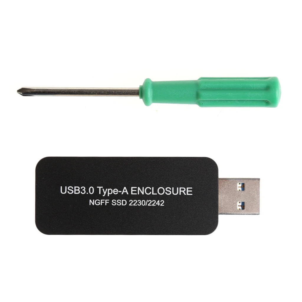 Carcasa de SSD USB 3,0 a M.2 USB3.0 a NGFF B KEY adaptador de disco duro B + M Key M2 SATA SSD caja móvil externa para SSD 2230 2242 M2
