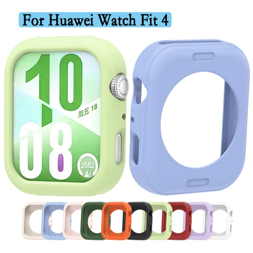 Funda blanda para Huawei Watch Fit 4, funda protectora de silicona, protección Flexible y duradera para reloj Huawei Fit 4