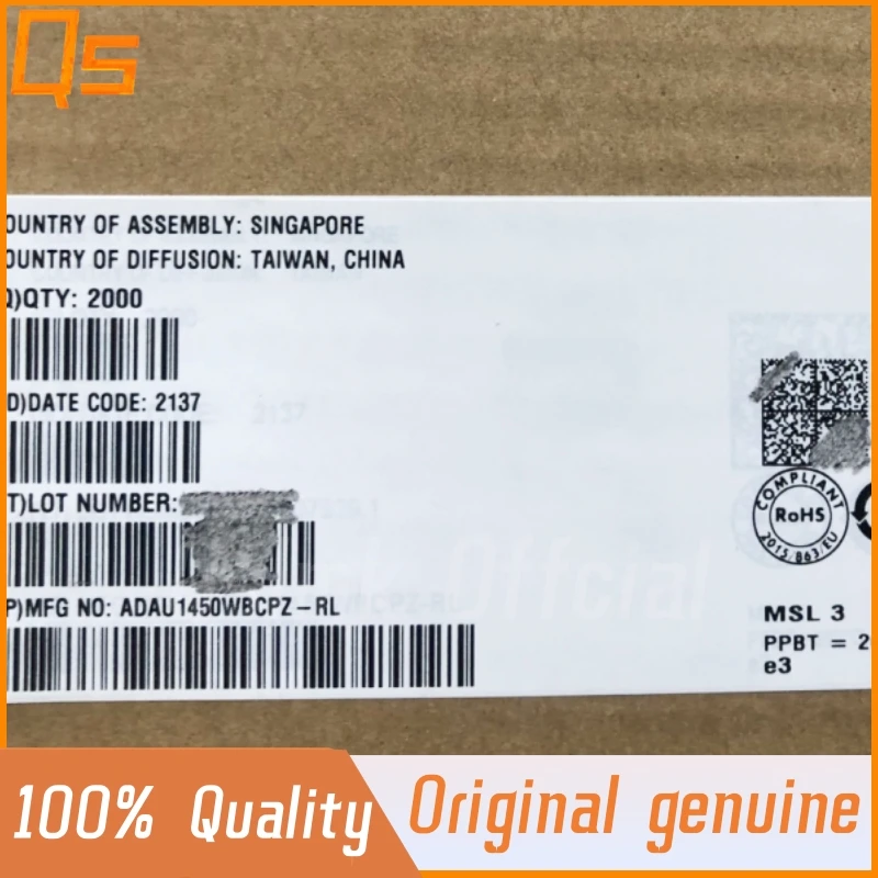 New Original ADAU1450WBCPZ-RL ADAU1450WBCPZ LFCSP-72 Digital Signal Processor (DSP/DSC)
