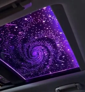 High Transparency RGB Symphony Window Film Color Changing Car Door Ambient Light Auto Decoration Accessories