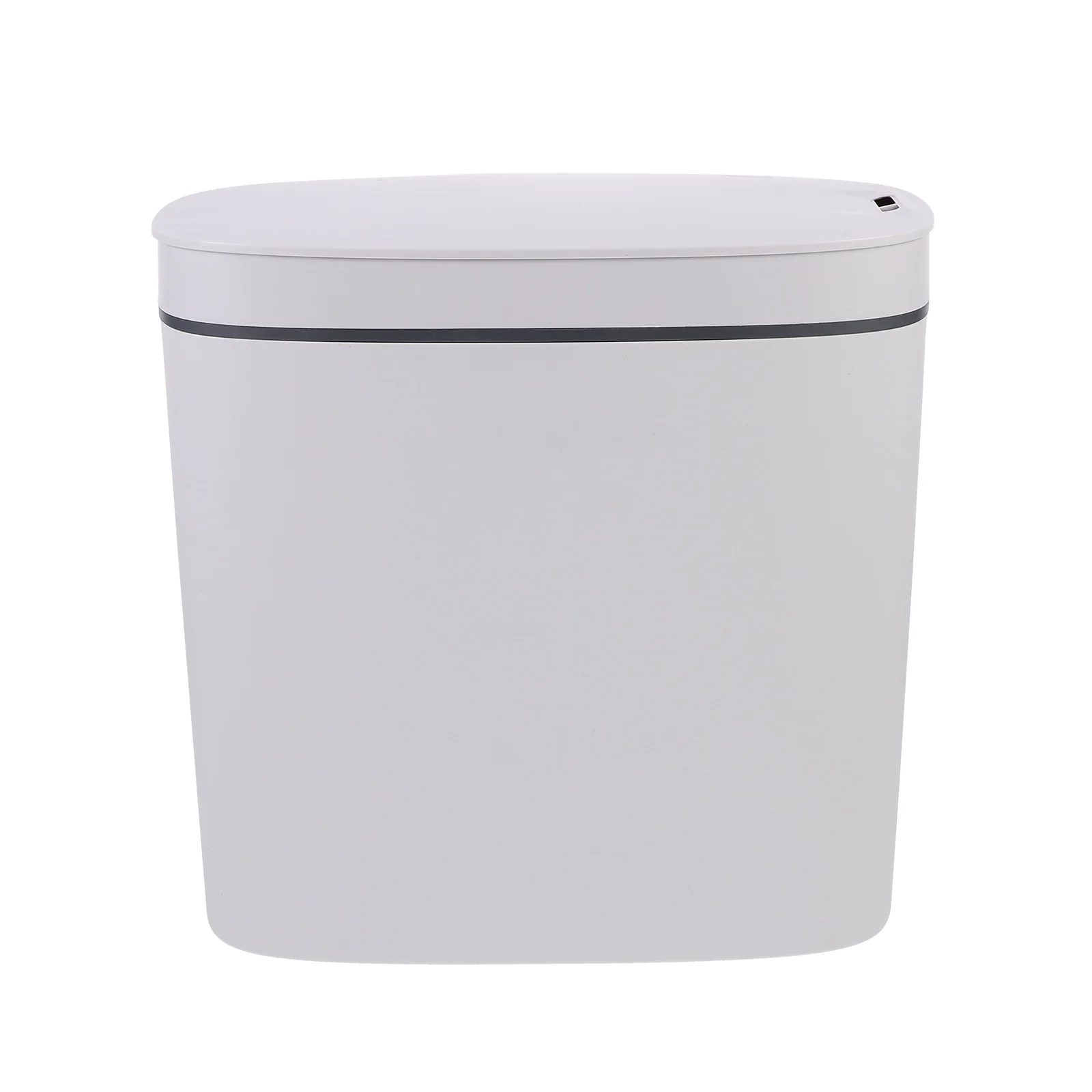 

Smart Sensor Waste Bin Material Large Capacity Tightly Sealed USB Charging White Office Trash Can Home Daily Use