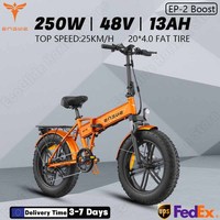 ENGWE EP-2 Boost Folding Ebike 250W 48V13Ah Battery 20*4.0 Inch Fat Tire Adult City Electric Bicycle Mountain Snow Electric Bike