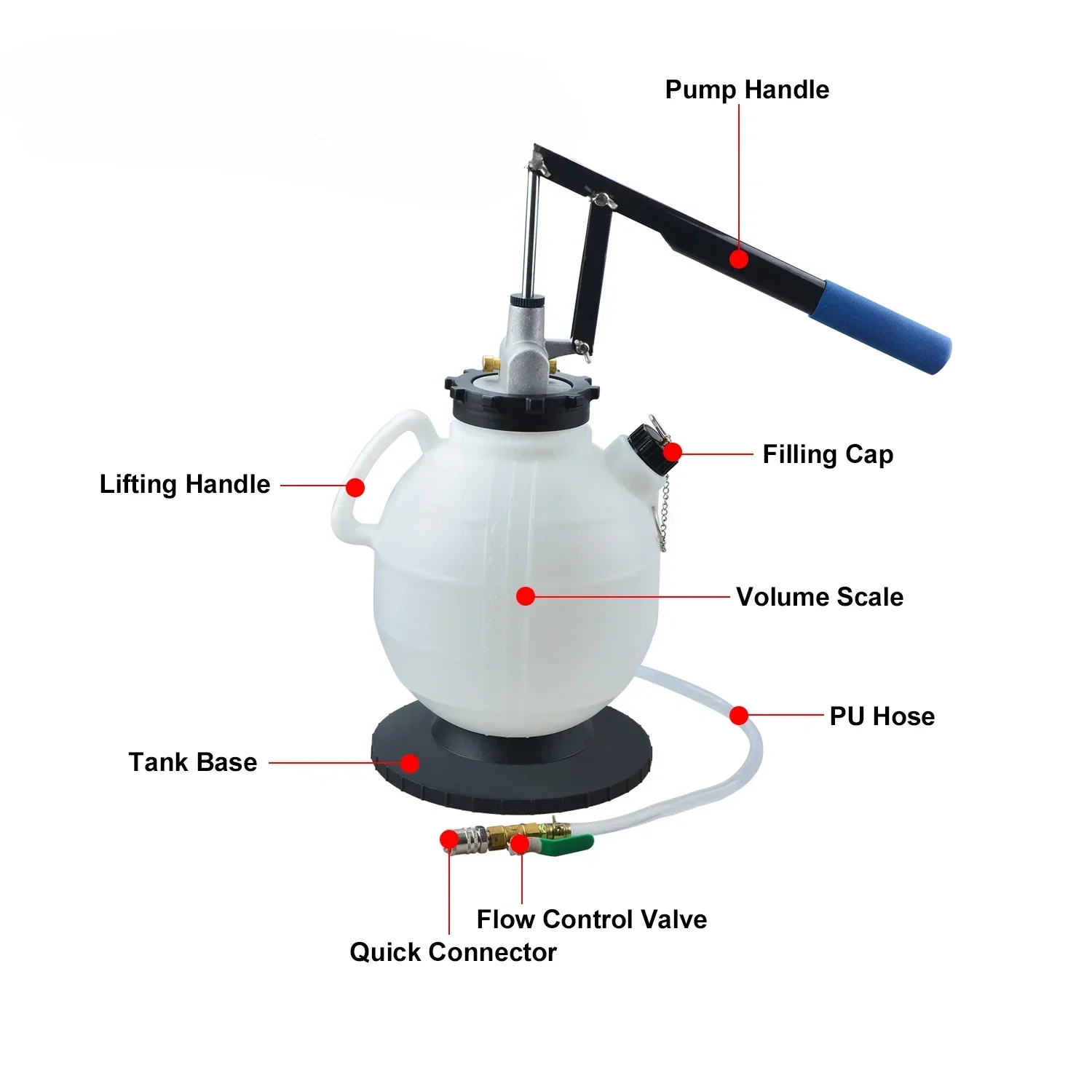 7.5L Transmission Gearbox Tool Filler Hand Pump Oil Filling Change Tool