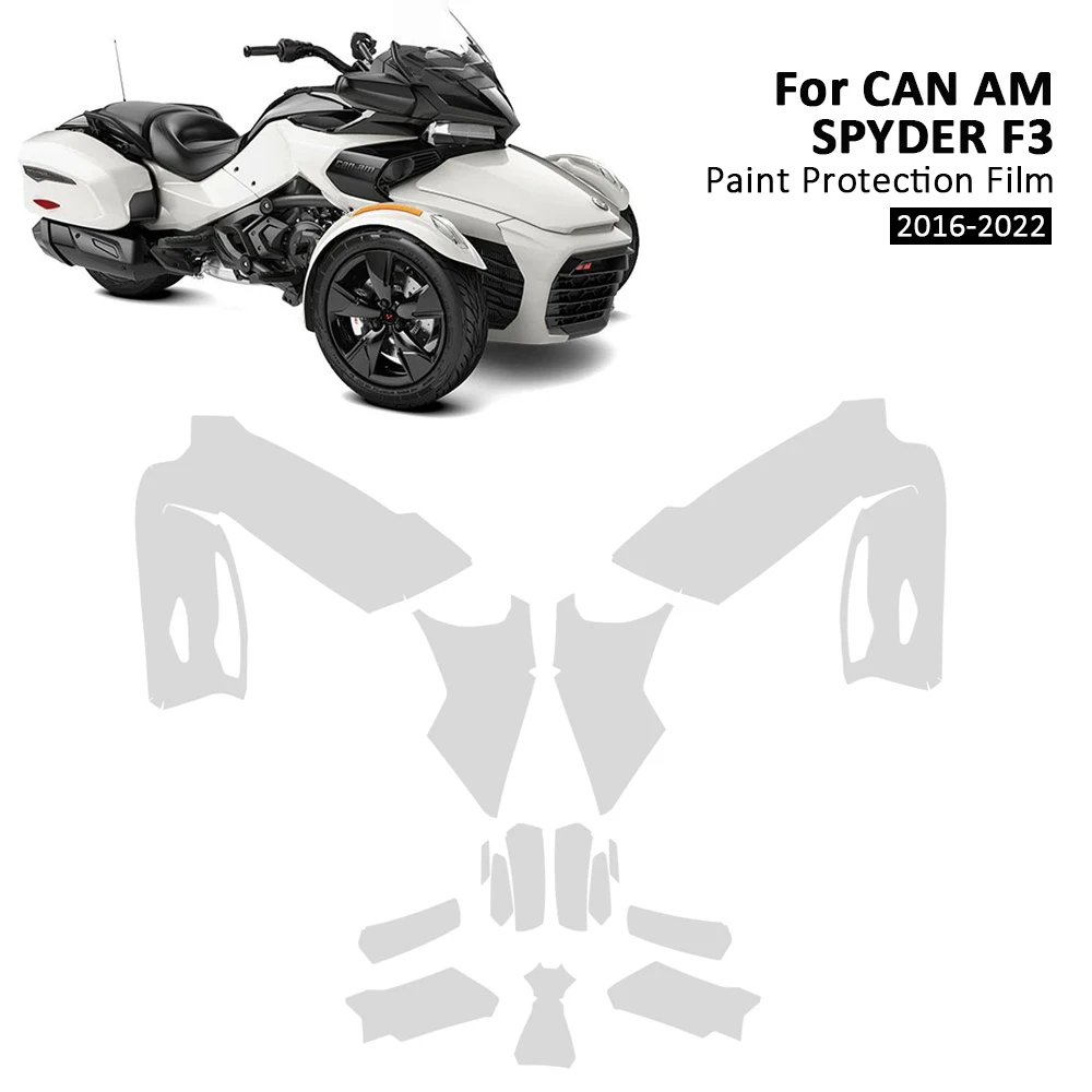 For CAN AM SPYDER F3 Motorcycle TPU Film Protector Complete Paint Protection Set Body Protection Sticker Fit Spyder F3 2016-2022