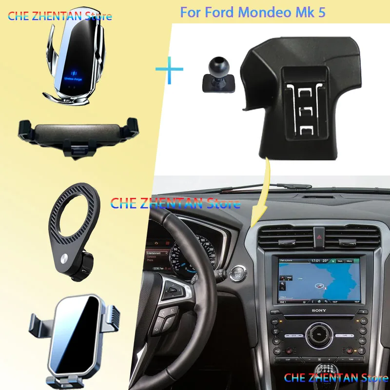 

Car Mobile Cell Stand for Ford Mondeo Mk 5 Mk V 2014 2015~2022 Car Mount Air Vent Phone Bracket Gravity Holder Auto Accessories