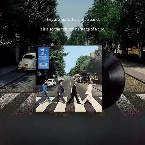 Classic Rock The Beatles LP Vinyl Record Abbey Fully Compatible with All Standard Turntables & DJ Decks Party Music Collection