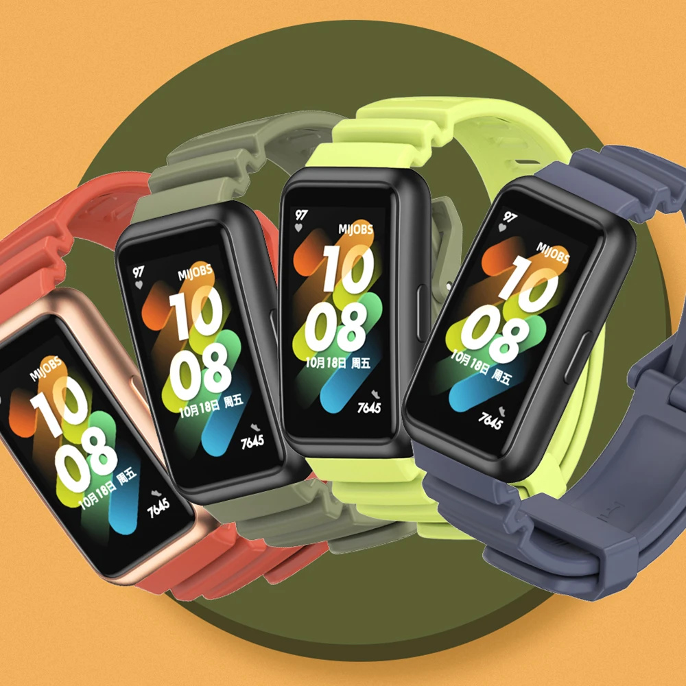 لهواوي باند 7 حزام سيليكون الأساور لهواوي باند 7 سوار ساعة ذكية اكسسوارات استبدال حزام الساعات Correa