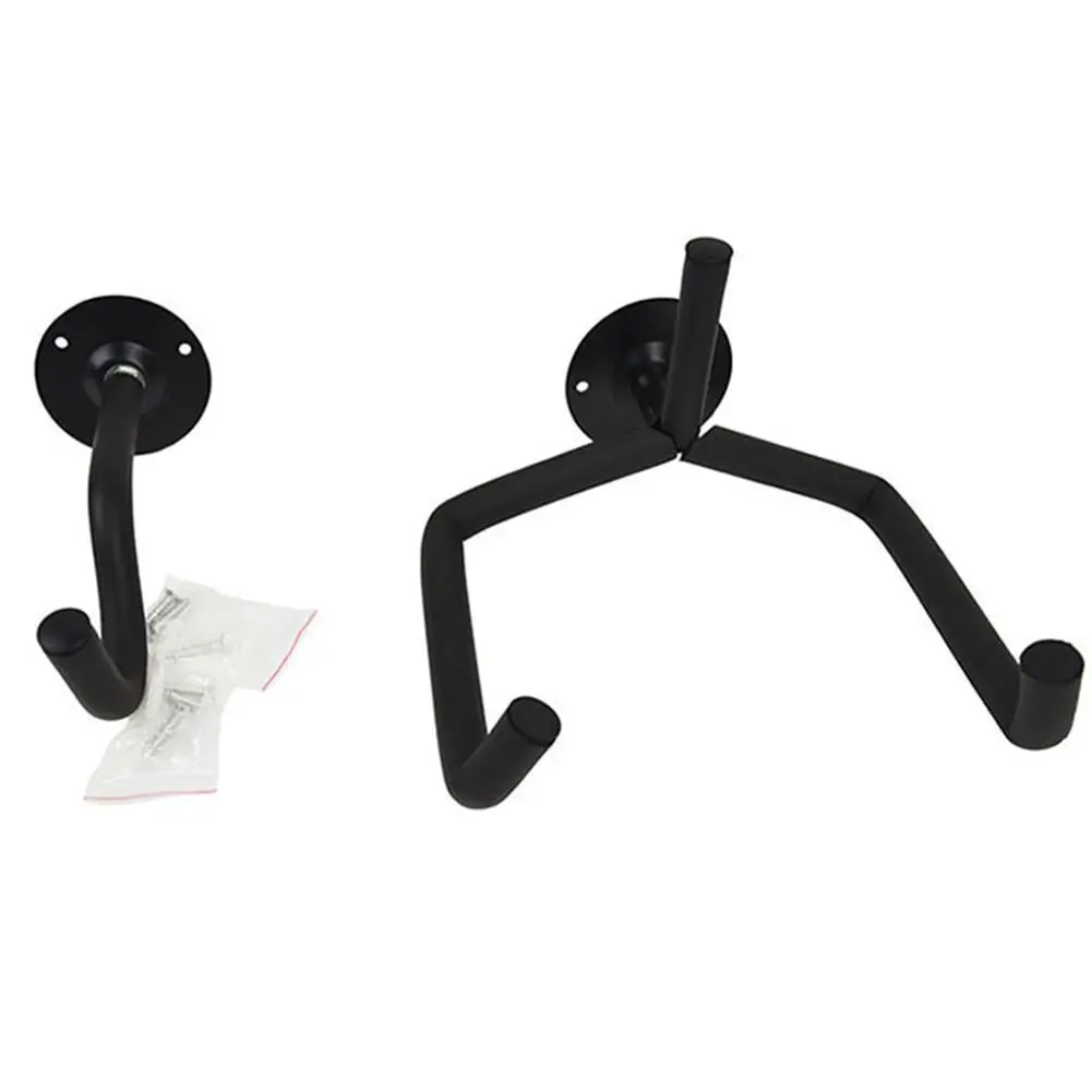 Guitar Metal Stand Wall Mount Hanger Hook Horizontal Guitar Neck Holder Bracket With Screw Set Guitarra Parts Accessories