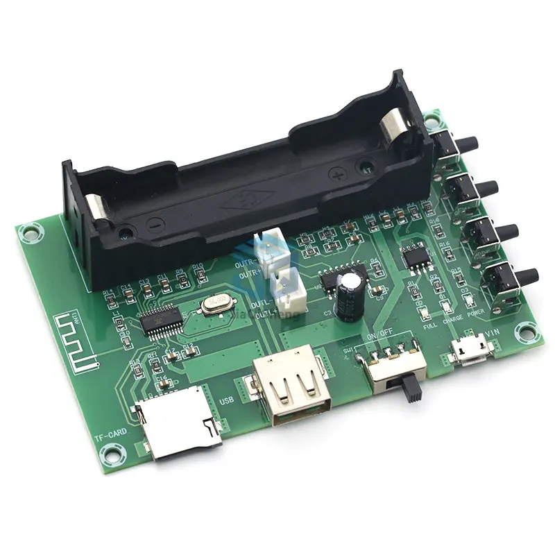 XH-A150 PAM8403 Bluetooth Amplifier audio Board 5W*2 Lithium Battery Singing Machine USB TF-Card Dual Channel Mini Speaker DIY