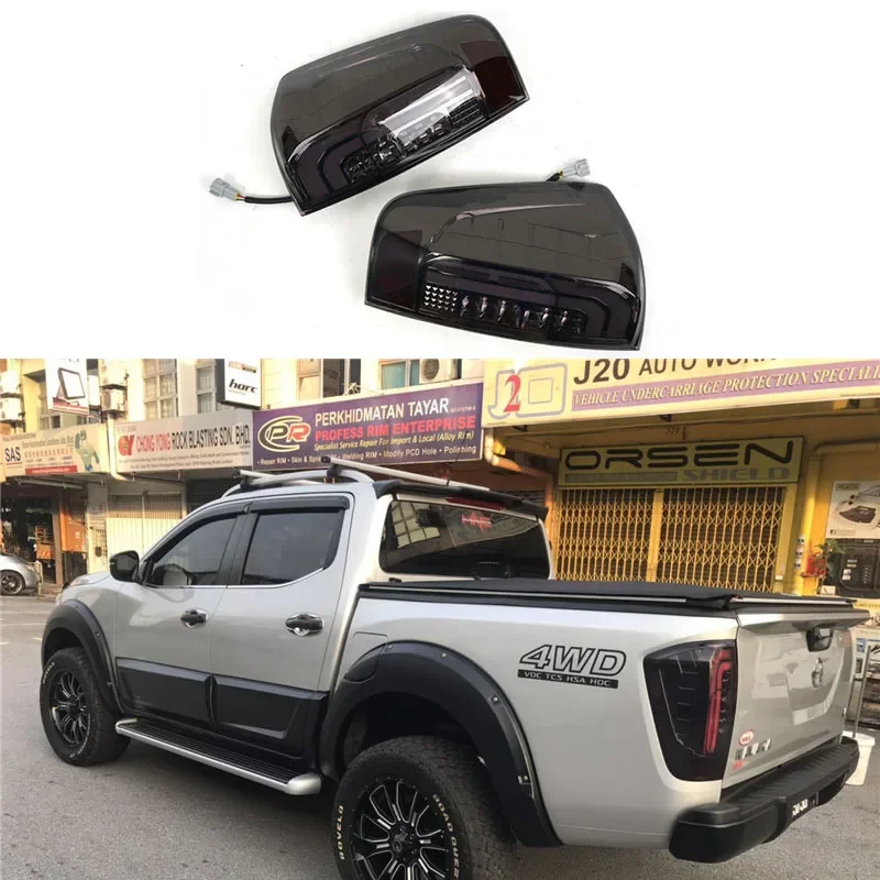 

Exterior Accessories Matte Black Tail Light Fit For Navara NP300 2015-2019 LED Taillight Modified Parts