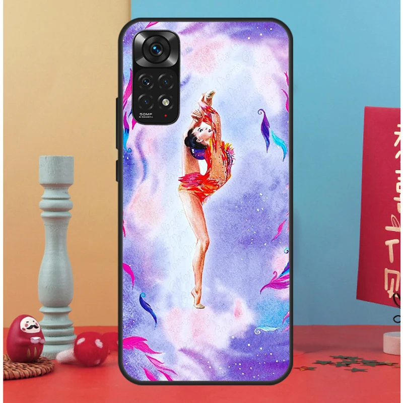 Gymnastics Oil Painting For Xiaomi Redmi Note 10 Pro Case Cover For Redmi Note 11 Pro 10A 10C 9 8T 9S 10S 9T 9A 9C Case image 6