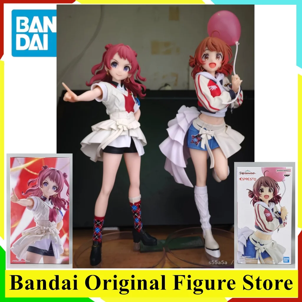 

Original BANDAI ‌THE IDOLM@STER Anime Hanami Ume & Hanami Saki Espresto Action Figurine Toys PVC Model Figuarts Collection