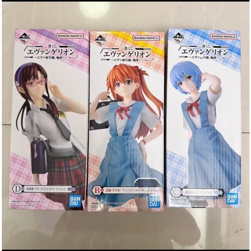 

В наличии Оригинальная коллекционная фигурка BANDAI Ichiban Kuji Evangelion EVA-01 Аска Лэнгли, Рей Аянами, Мари — аниме-модель, игрушка