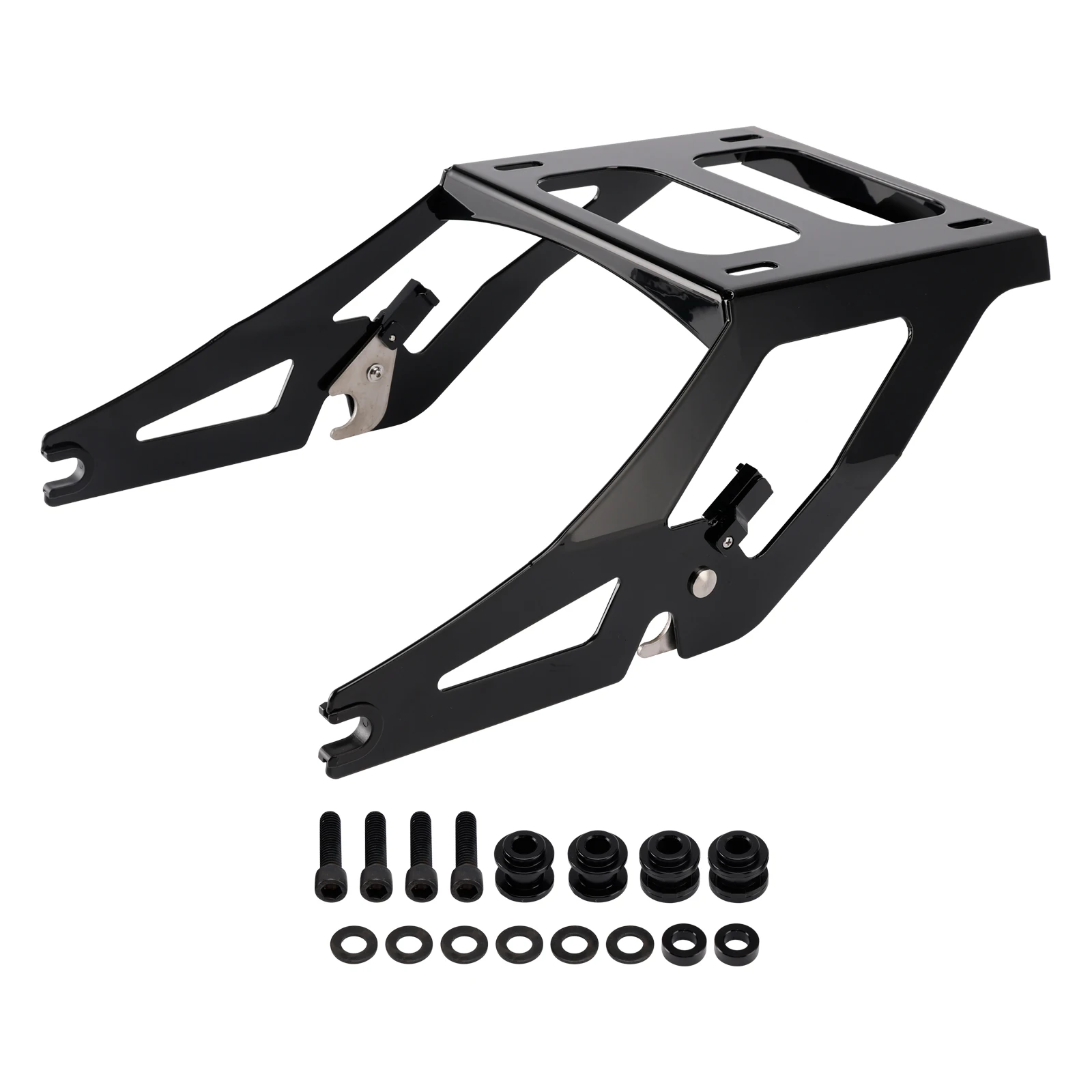 

Topteng Two Up Mounting Luggage Rack Black For Softail Sport Glide FLSB 2018 2019 2020 2021 Low Rider ST FXLR ST 2022-2025