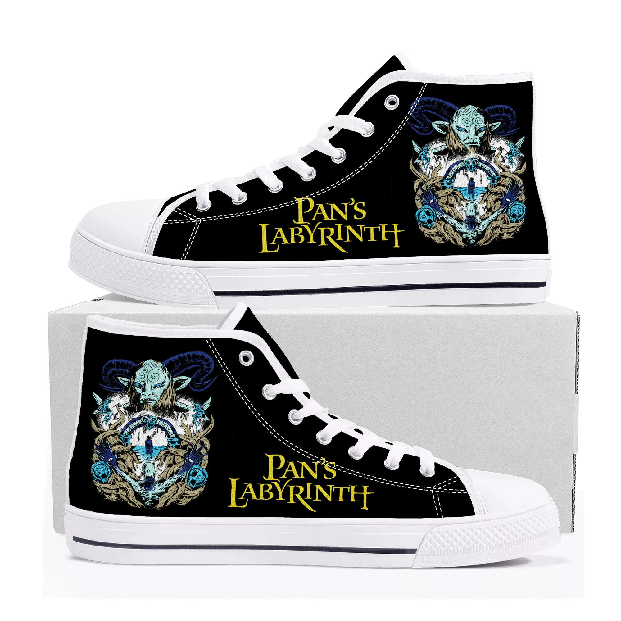 

Pan's Labyrinth High Top Sneakers Hot 3D Game Mens Womens Teenager Fashion High Quality Canvas Shoes Casual Tailor Made Sneaker