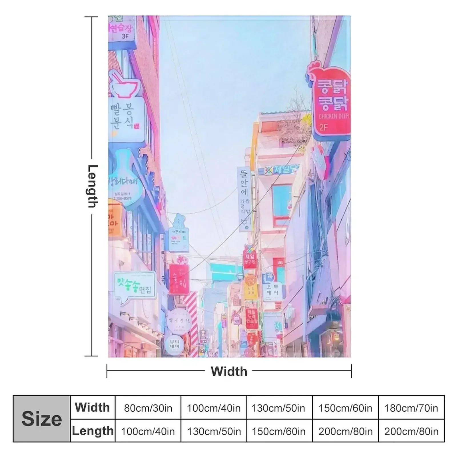 Anime Seoul (Soft Edition) Throw Blanket couch cozy soft plush fuzzy picnic outdoor blanket