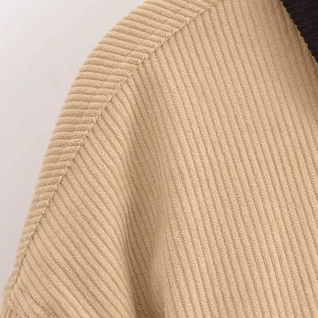 Abrigo versátil H03 Faion de pana color Blo Jaet para mujer, ropa de abrigo informal de longitud regular para todas las estaciones