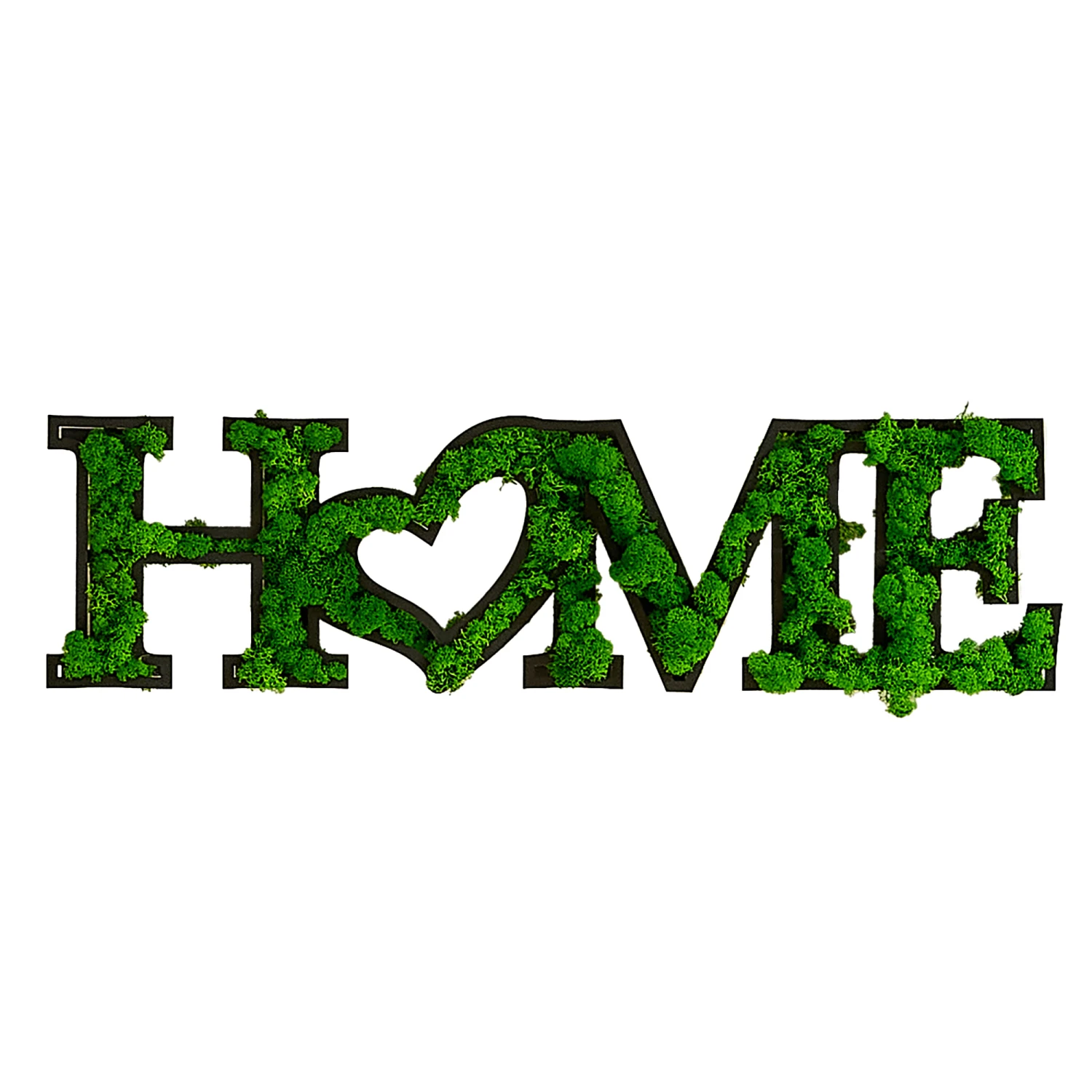 HOME Letter Art Moss Wall Decor