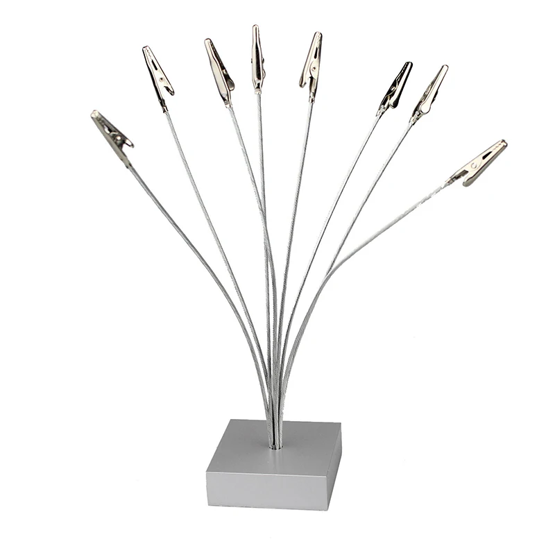 1Pcs 8-Branch Photo Cube Base Money Trees Gift Card Holder With Clips Picture Stand For Christmas, Wedding, Greeting, Birthday