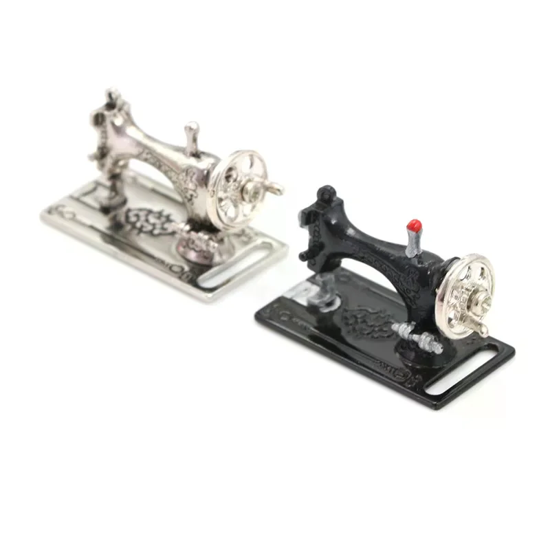 1:12 Scale Length 3.5cm Metal Sewing Machine Dollhouse Miniatures Decoration
