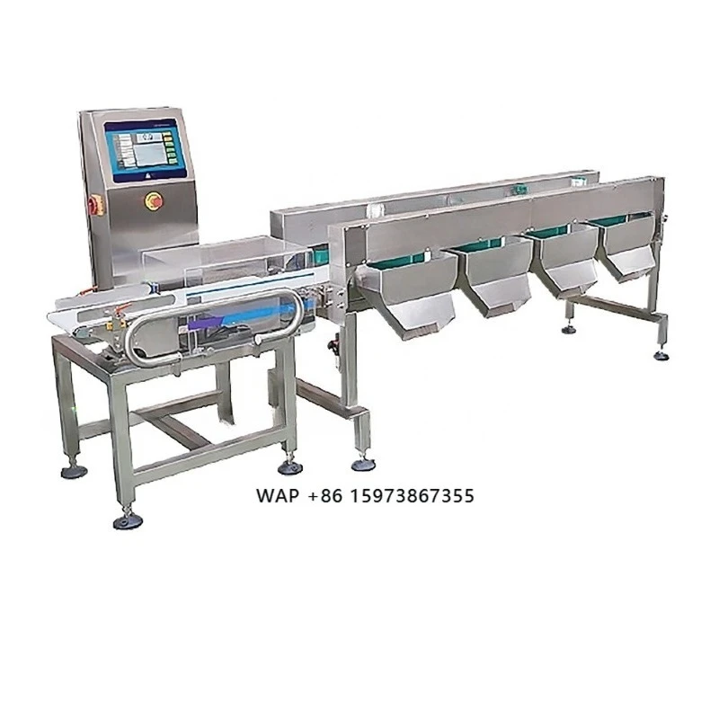 Meat Seafood Fish Sorting Machine Multifunctional Automatic Conveyor Belt Scale Classifier Water Proof Grading Machine