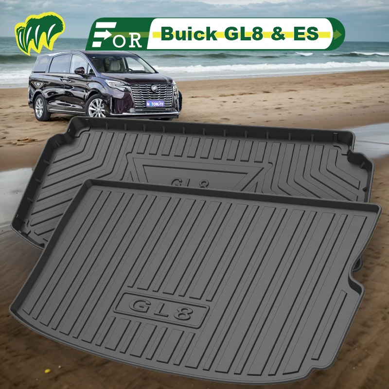 

For Buick GL8 ES 08 09 18 19 20 21 2005-2023 Custom Fit Car Trunk Mat All Season Cargo Mat 3D Shaped Laser Measured Trunk Liners