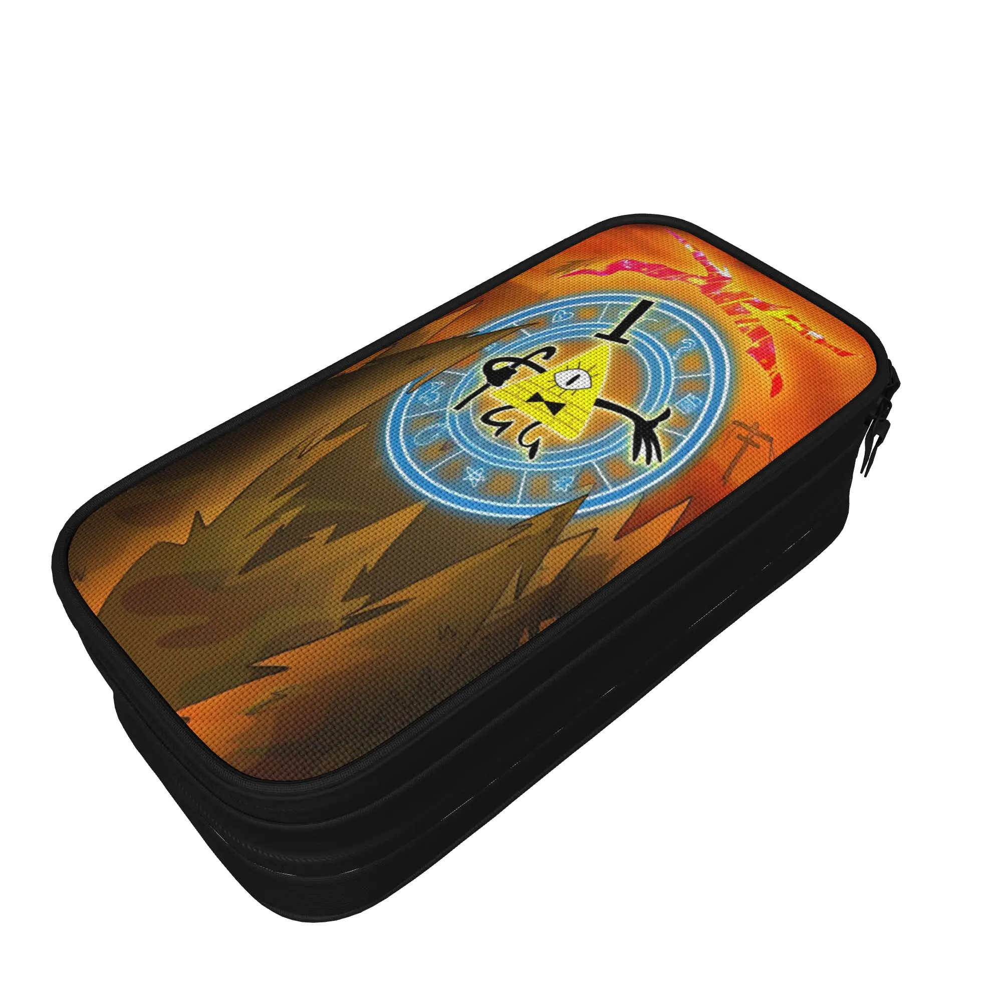 G-Gravity Falls Pencil Case  Kids Fashion Pencil Box Printed School Pencil Cases Stationery Organizer Birthday Present