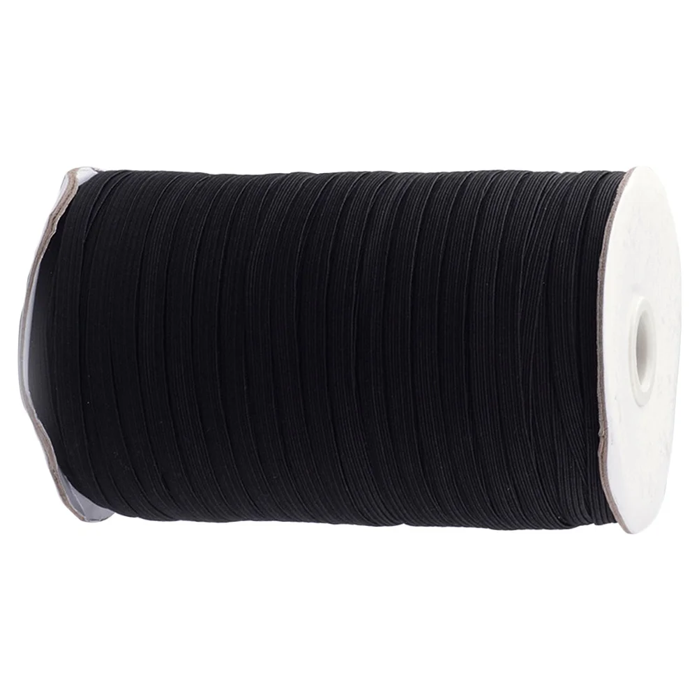 

1 Roll 0.6Cm Narrow Elastic Band Polyester Flat Ribbon For Clothing Accessories Diy Sewing Craft Waistband Cuffs Shoelace Home