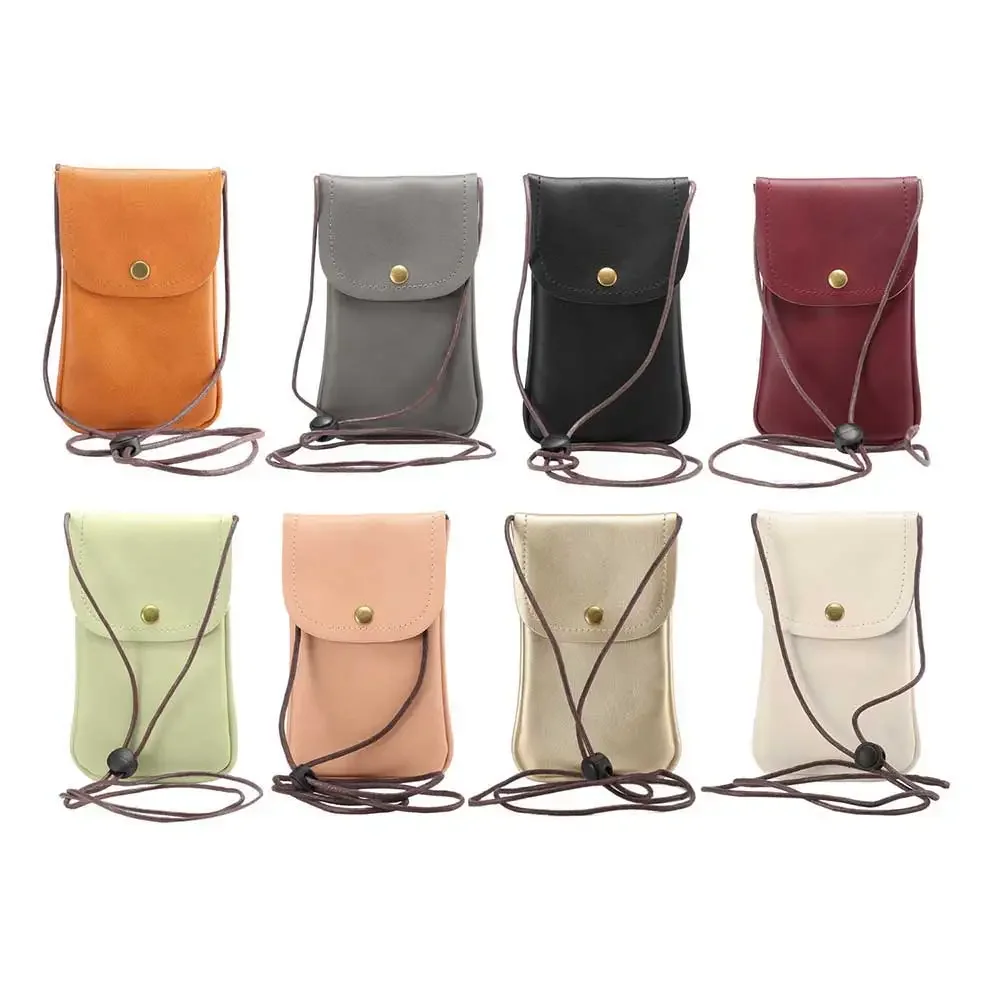 Mini Small PU Leather Phone Bag Shoulder Crossbody Wallet Case Neck Strap For iPhone For Samsung for Huawei 6.0 inch Phone