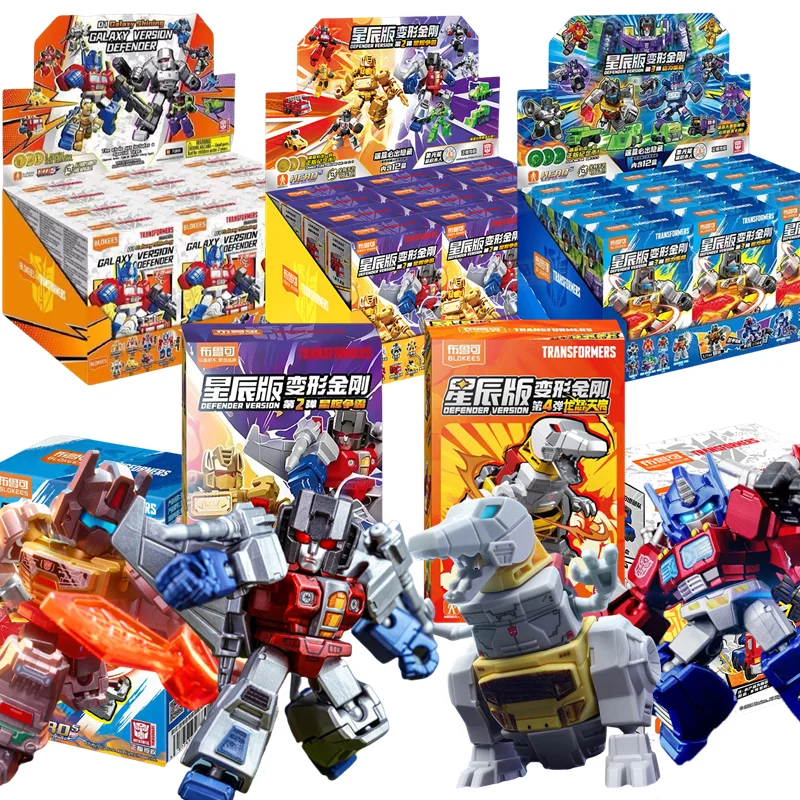 BLOKEES محولات لتقوم بها بنفسك لعبة واحدة أوبتيموس برايم ميجاترون هوت رود موجة الصدمة Skywarp Grimlock Soundwave عمل الشكل G1 أنيمي نموذج