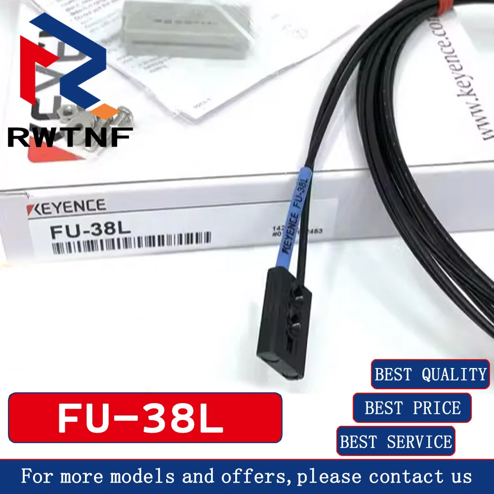 Sensor de fibra óptica KEYENCE FU-38L, accesorios completos, 100% originales