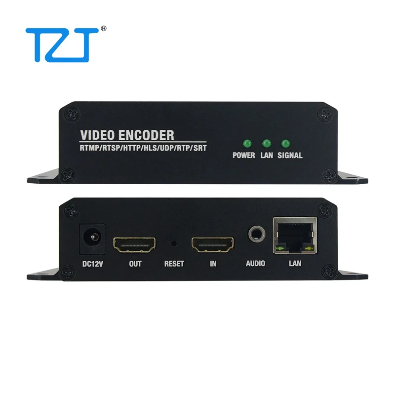 TZT 4K 30FPS Video Acquisition Encoder HDMI-compatible Loop Out H.265 Ultra HD Live Streaming Encoder