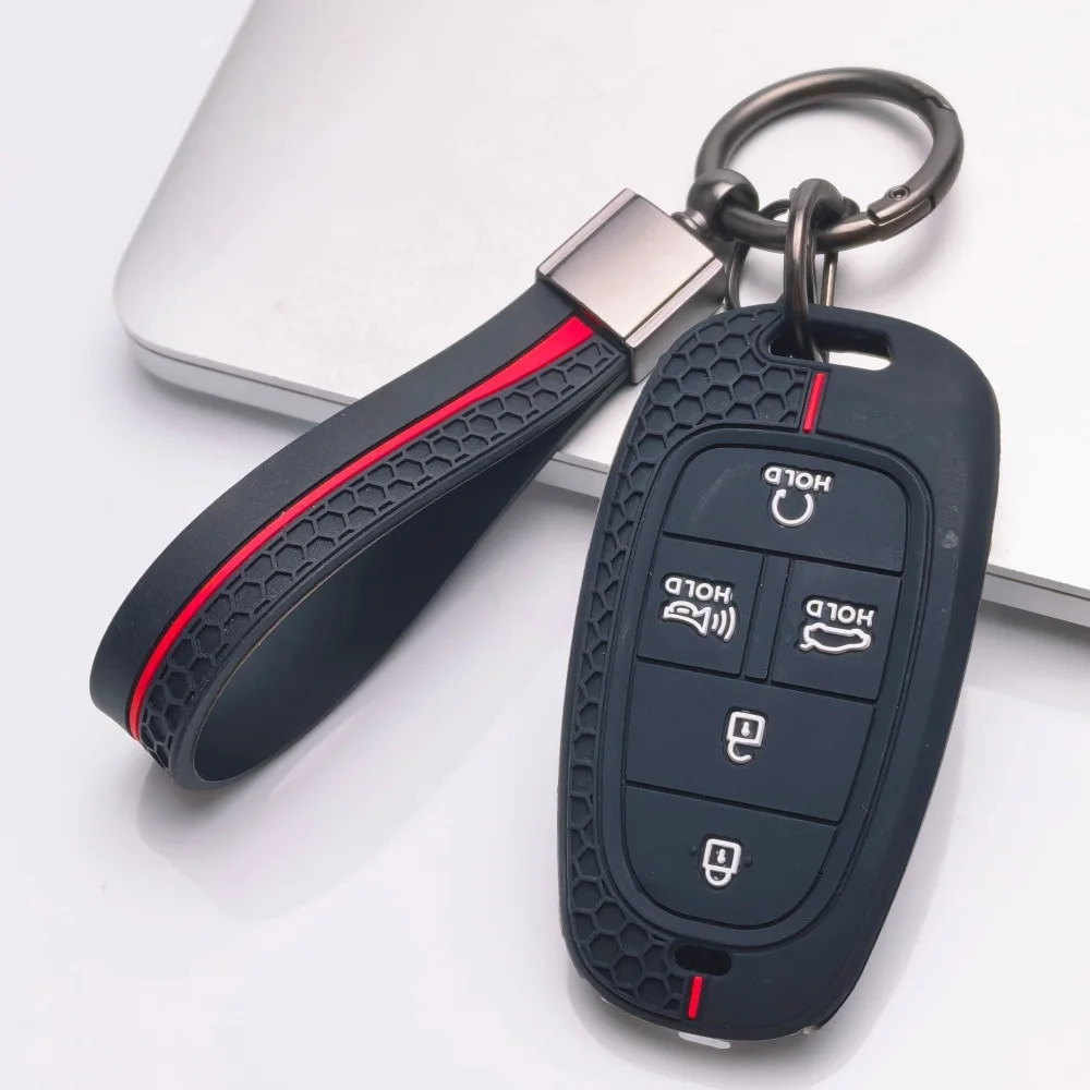 5 Button Car Remote Key Case Cover for Hyundai Sonata Sel Ev 6 Ev 8 IONIQ 5 NEXO Tucson Sonata 2020 Grandeur 2020 Sonata Limited