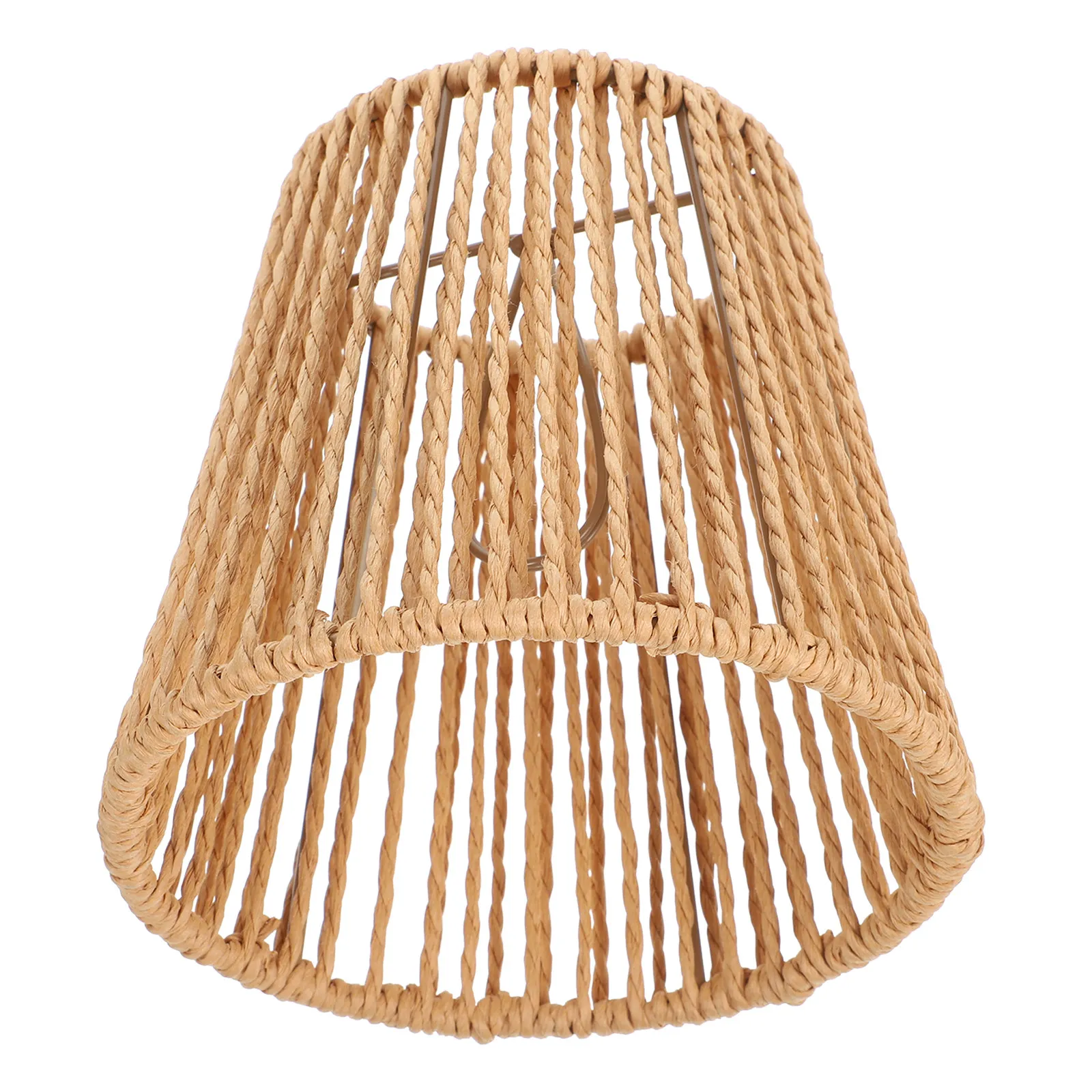 

Винтажный плетеный абажур для люстры: прочная конструкция, креативный дизайн, аксессуар для внутреннего освещения, абажур из бумажной веревки