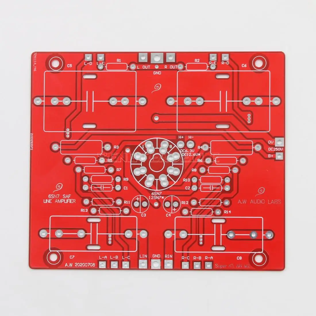 HiFi 6SN7 Tube Pre-Amplifier Board PCB DIY HiFi Home Audio Preamp Reference AudioNote M2 Circuit