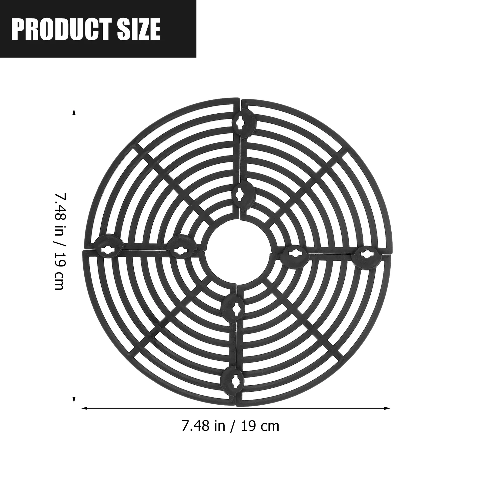 

2pcs Plant Pot Grid Cover Soil Protector For Garden Flowerpot Plastic Guard Prevent Cat Dog Digging Durable Covers Garden Supply